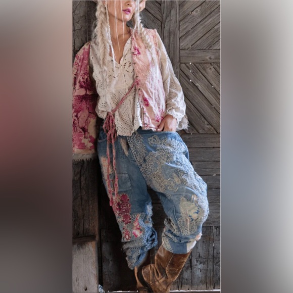 Magnolia Pearl Denim - *SOLD* Magnolia Pearl DRAGON Miners 457 Embroidered NWT 💖🐲💘 SOLD OUT online